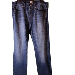 NWT J.Crew Jeans Men 484 Slim Fit Distressed Denim Sz 32X32